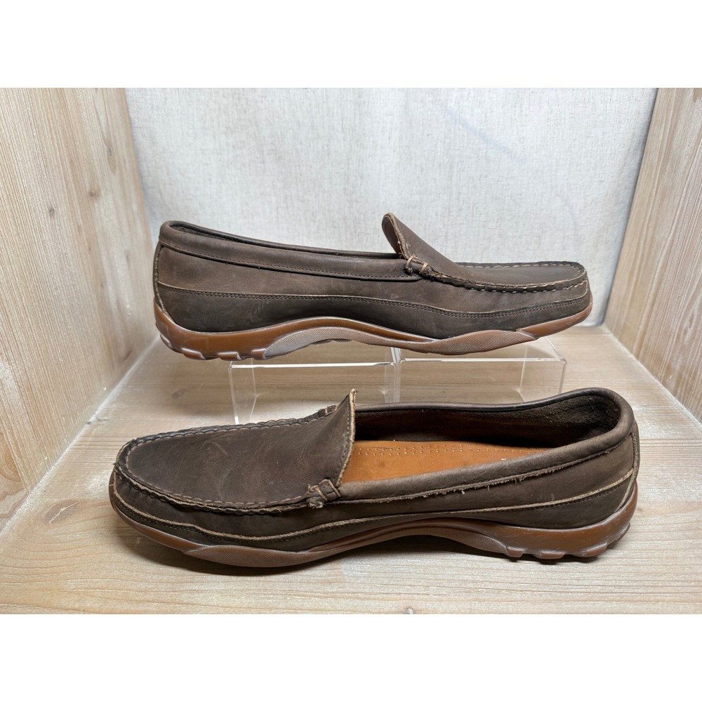 Allen Edmonds Boulder Mens 13 D Brown Leather Venetian Driving Loafers 7179 - Picture 2 of 8